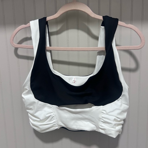 Free People Midnight Navy and White Sports Bra - Picture 3 of 3